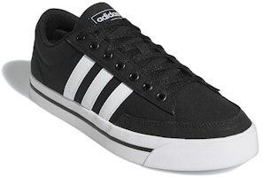 adidas neo Retrovulc 防滑耐磨 低筒 板鞋 男款 黑白 Lookbook adidas neo Retrovulc 防滑耐磨 低筒 板鞋 男款 黑白