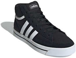 adidas neo Retrovulc Mid 休閒 耐磨減震防滑 中筒 復古籃球鞋 男款 黑白 Lookbook adidas neo Retrovulc Mid 休閒 耐磨減震防滑 中筒 復古籃球鞋 男款 黑白