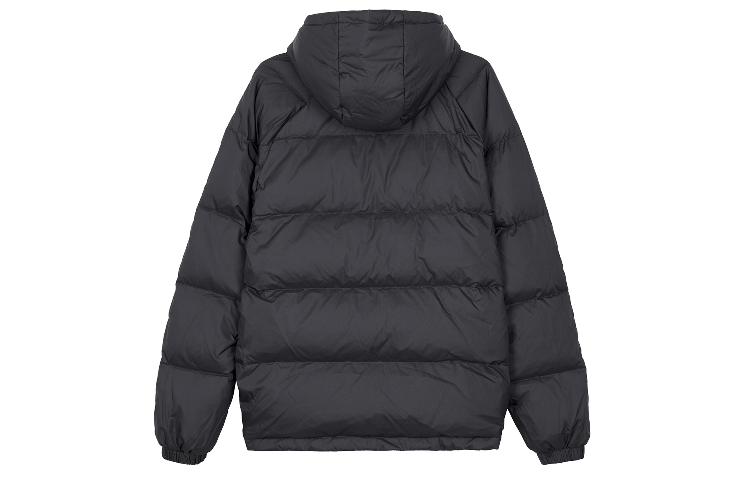 Lookbook adidas Neo Jaket Puffer Reversible Hitam Musim Sejuk dengan Logo Colorblock. H45282