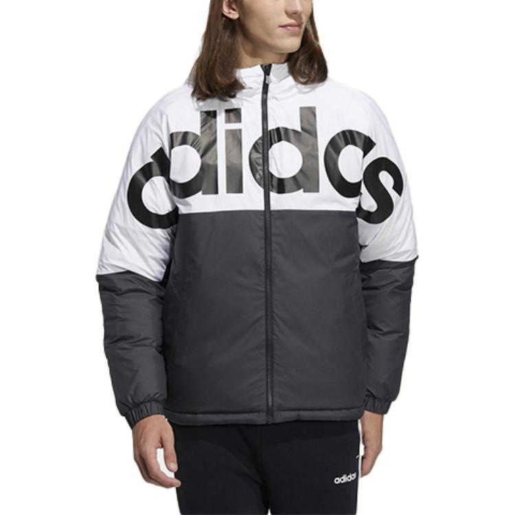 Purchase adidas Neo Jaket Puffer Reversible Hitam Musim Sejuk dengan Logo Colorblock. H45282