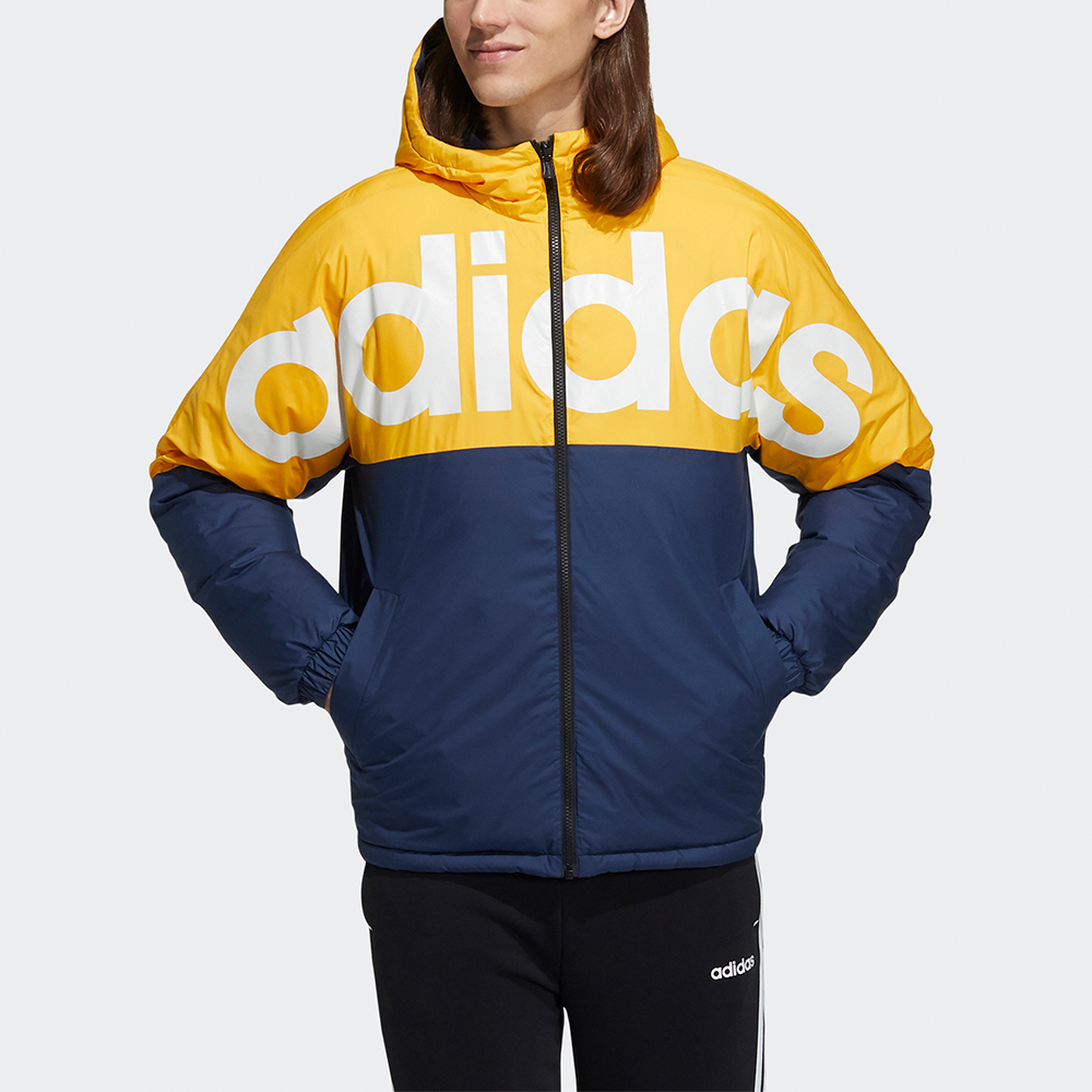 Lookbook adidas Neo Jaket Musim Dingin Reversible Puffer Emas dengan Hood. H45285