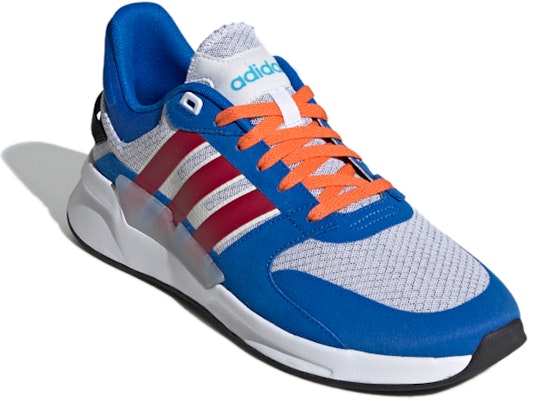 adidas neo Run90s 減震防滑耐磨 低筒運動鞋 藍白紅 Lookbook adidas neo Run90s 減震防滑耐磨 低筒運動鞋 藍白紅