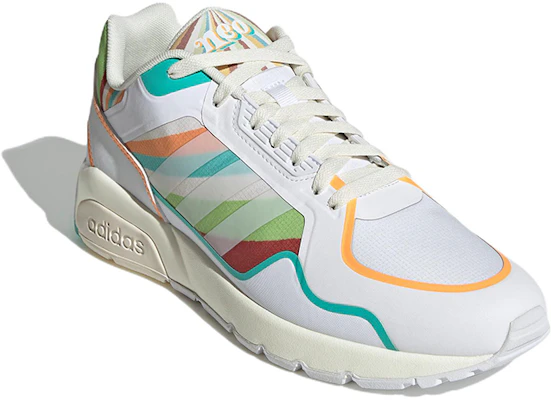 adidas neo Run9tis 減震防滑 低筒 跑步鞋 男女款 白藍綠 Lookbook adidas neo Run9tis 減震防滑 低筒 跑步鞋 男女款 白藍綠