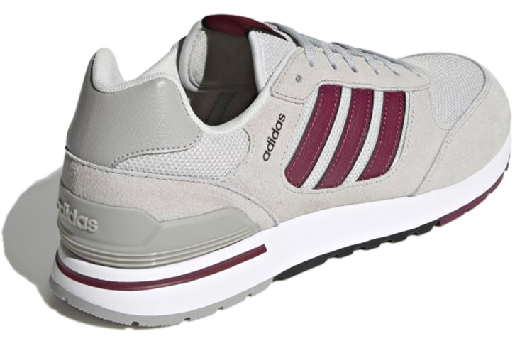 Shop adidas neo RUN 80S 復古休閒 耐磨防滑 低筒 跑步鞋 男女款 灰紅色