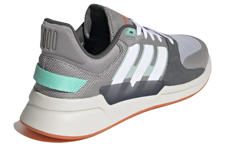 Lookbook adidas neo RUN 90S 防滑耐磨 低筒 跑步鞋 男款 棕綠