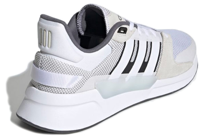 Lookbook adidas neo RUN 90S 運動 低筒 跑步鞋 男款 灰白