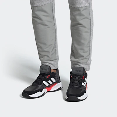 adidas neo STREETSPIRIT 2.0 防滑耐磨 高筒 籃球鞋 男款 黑色 Details for adidas neo STREETSPIRIT 2.0 防滑耐磨 高筒 籃球鞋 男款 黑色