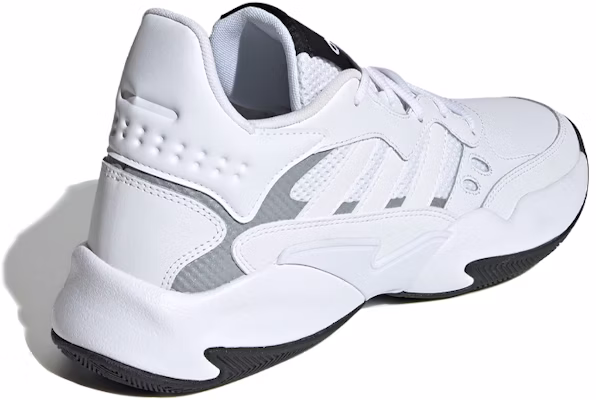 adidas neo Streetspirit 2.0 防滑耐磨 中筒實戰籃球鞋 白灰黑 Shop adidas neo Streetspirit 2.0 防滑耐磨 中筒實戰籃球鞋 白灰黑