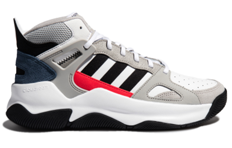 Order adidas neo 中筒 復古籃球鞋 男款 灰黑紅