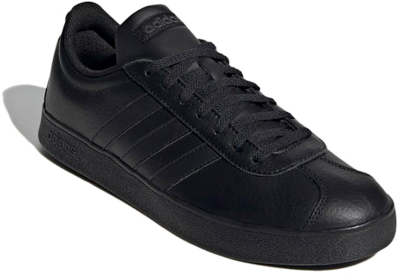 adidas neo Vl Court 2.0 'Triple Black' FW3774 Lookbook adidas neo Vl Court 2.0 'Triple Black' FW3774