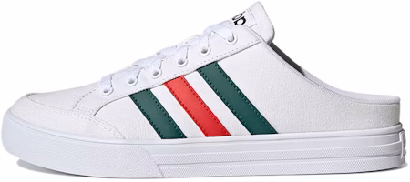adidas neo Vs Set Mule 'White Green Red' FX4847 adidas neo Vs Set Mule 'White Green Red' FX4847