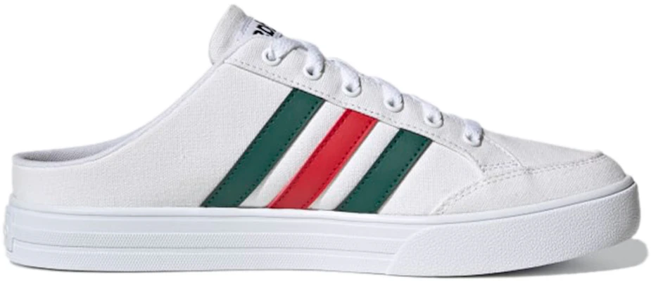 adidas neo Vs Set 拖鞋 白綠紅 Order adidas neo Vs Set 拖鞋 白綠紅