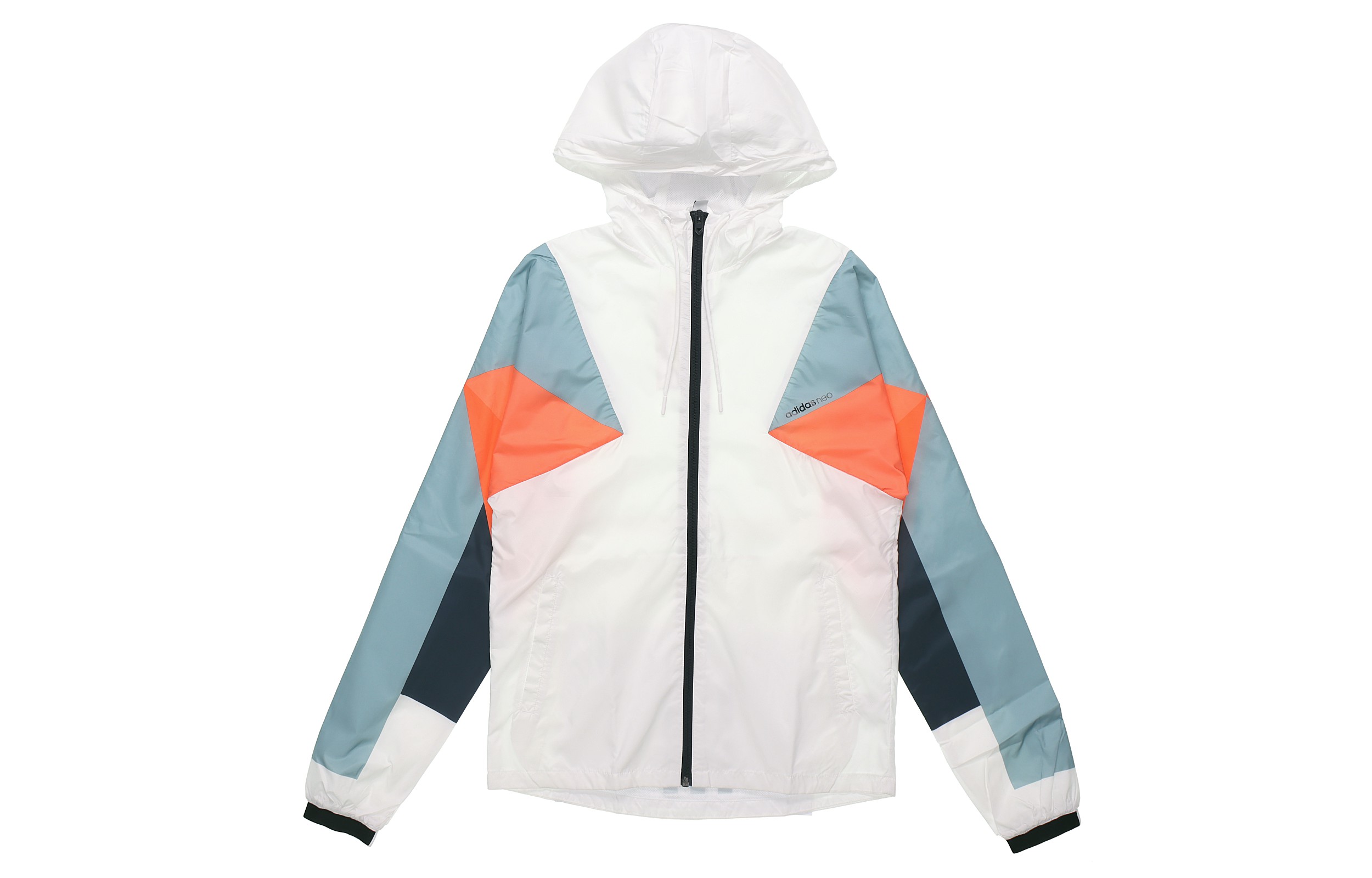 adidas Neo Windbreaker Jacket White/Legend Ink Blue DW8109