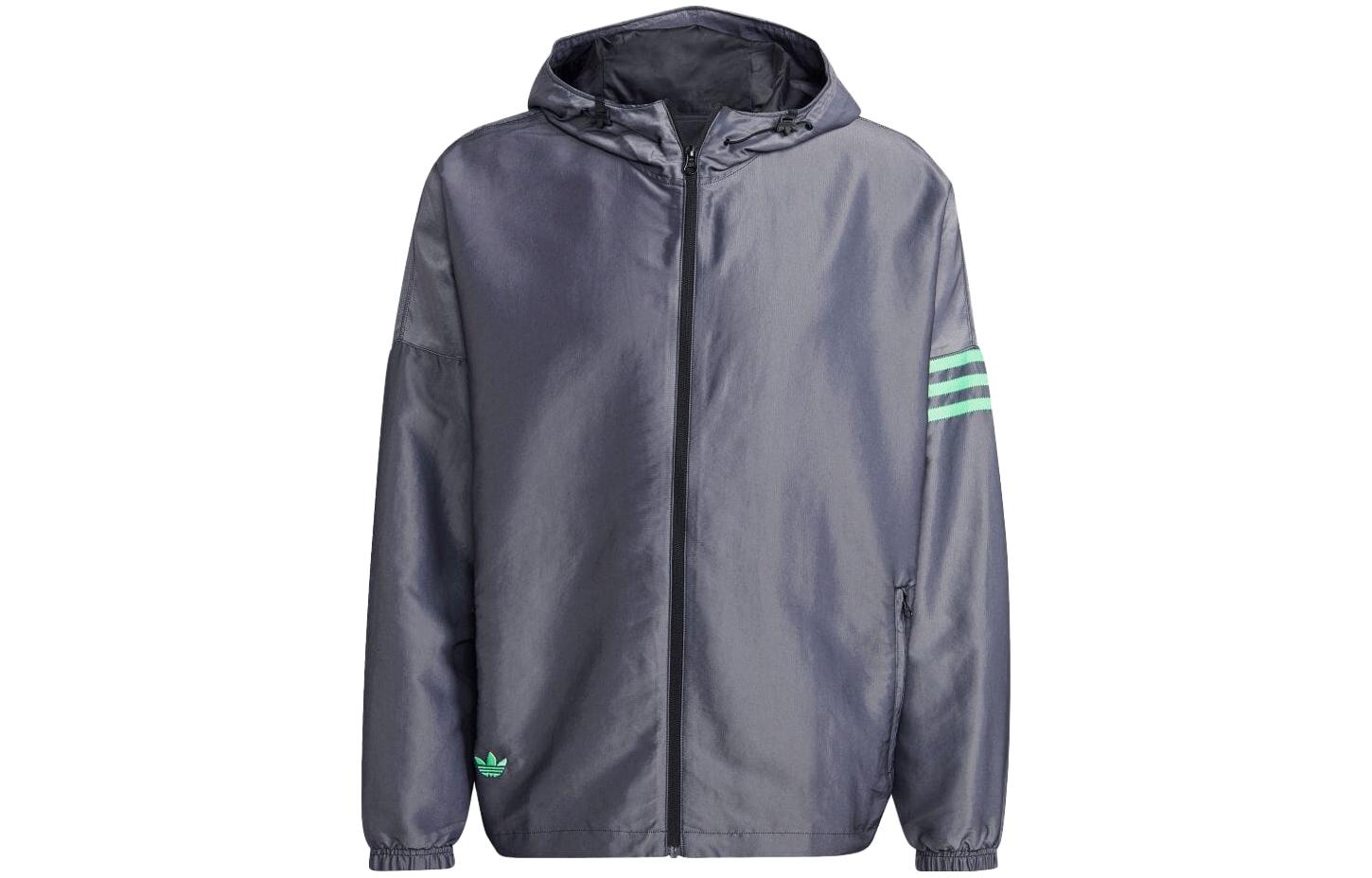 adidas Neuclassics Fashion Zip-Up Hoodie Jacket - Gray HR5333