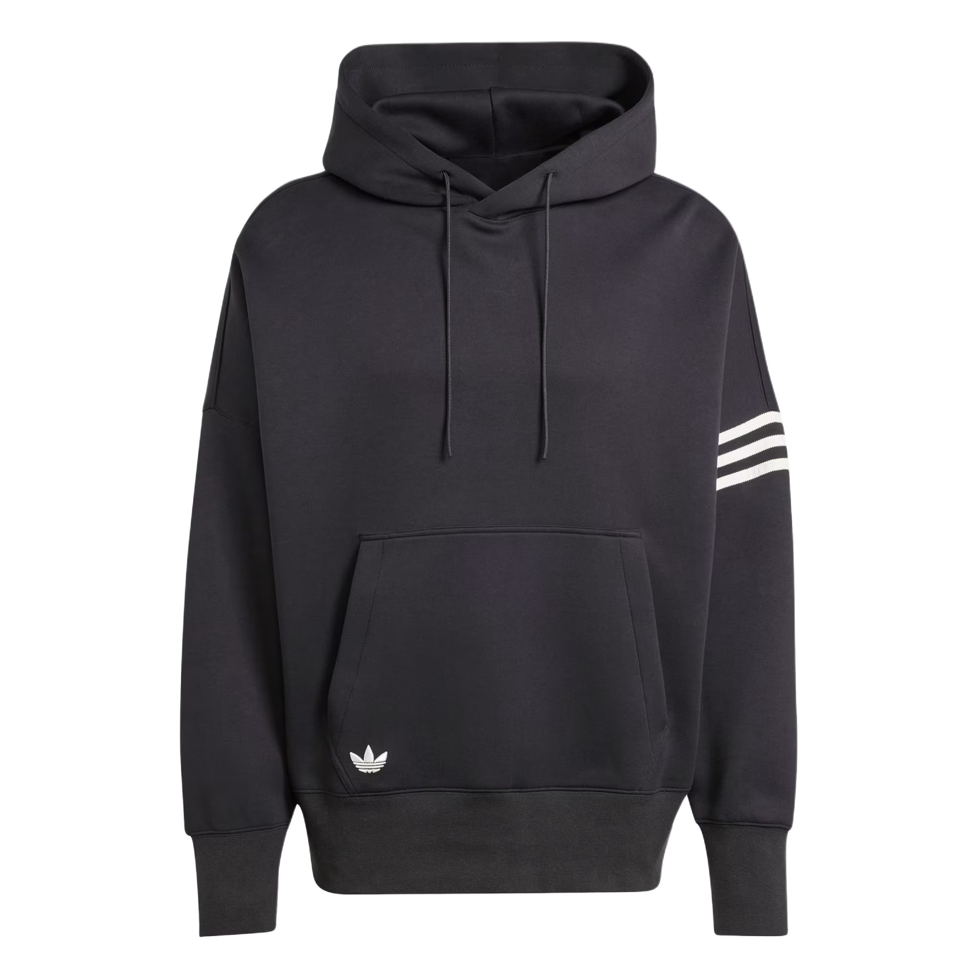 adidas Neuclassics Striped Oversized Hoodie Black IW0975