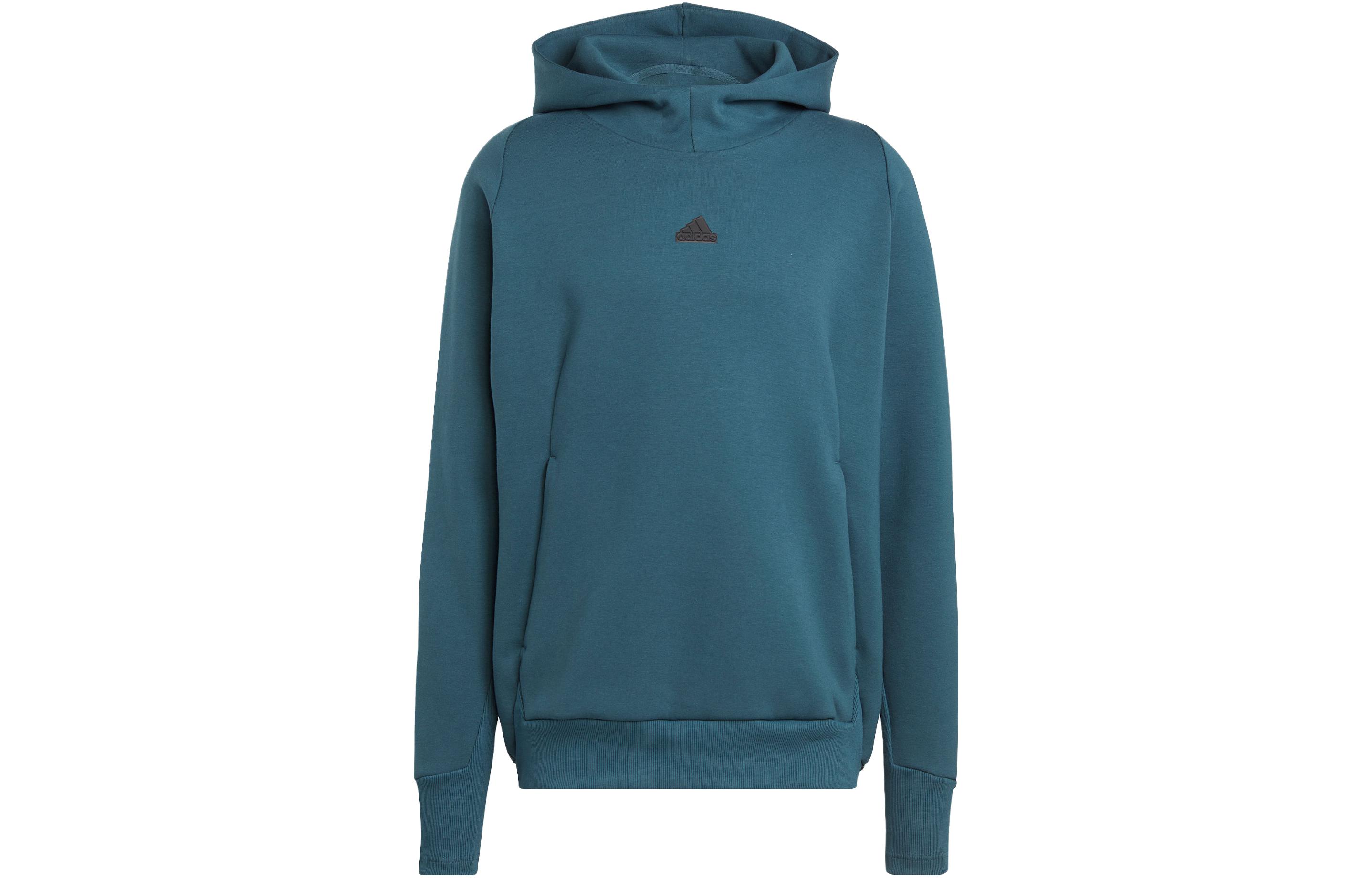 adidas New ZNE Premium Hoodie Arctic Blue Activewear Relaxed Fit IN5114