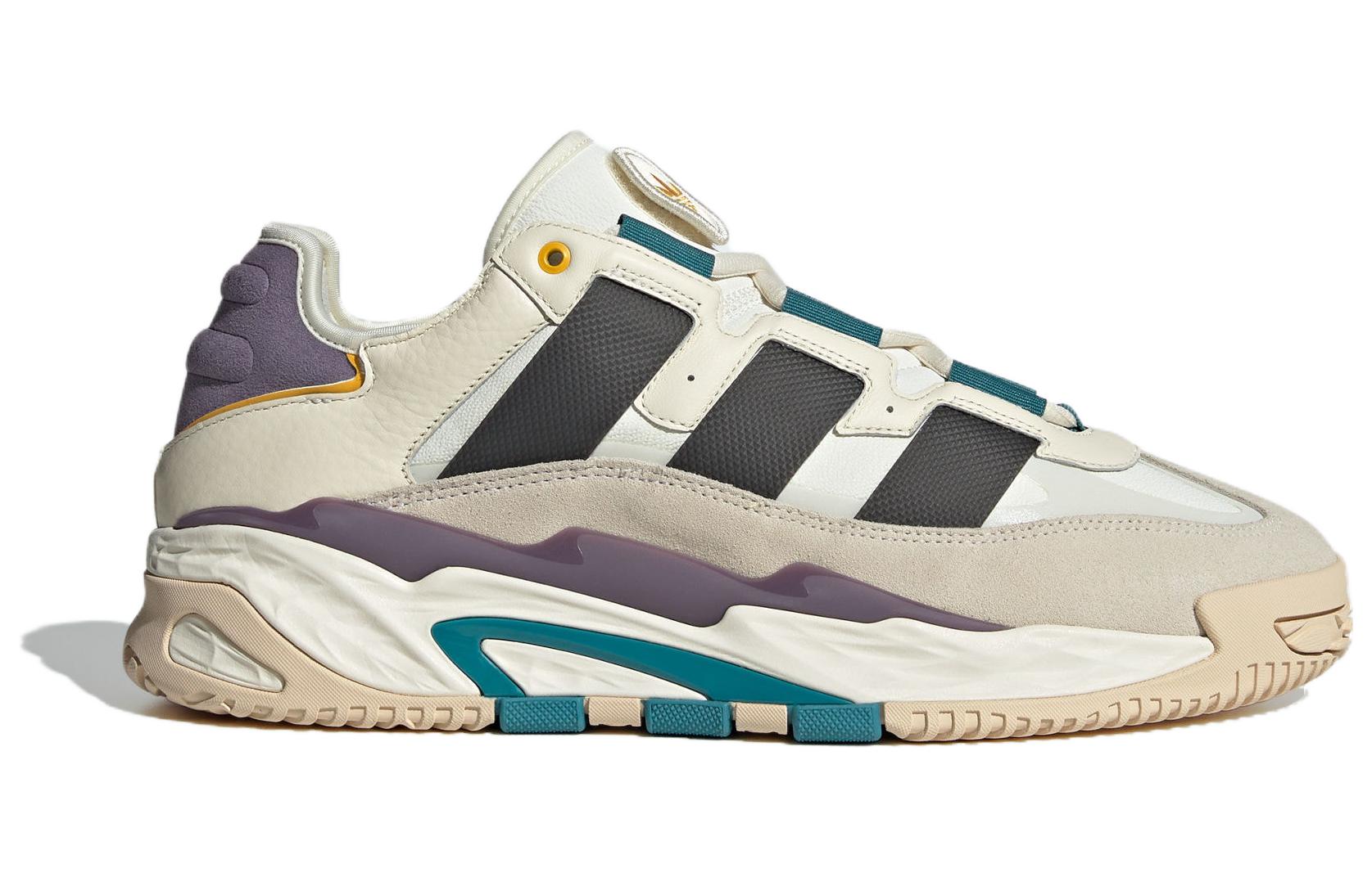 Order adidas originals Niteball 1.0 圓頭繫帶 防滑耐磨 低筒 生活休閒鞋 男女同款 米灰