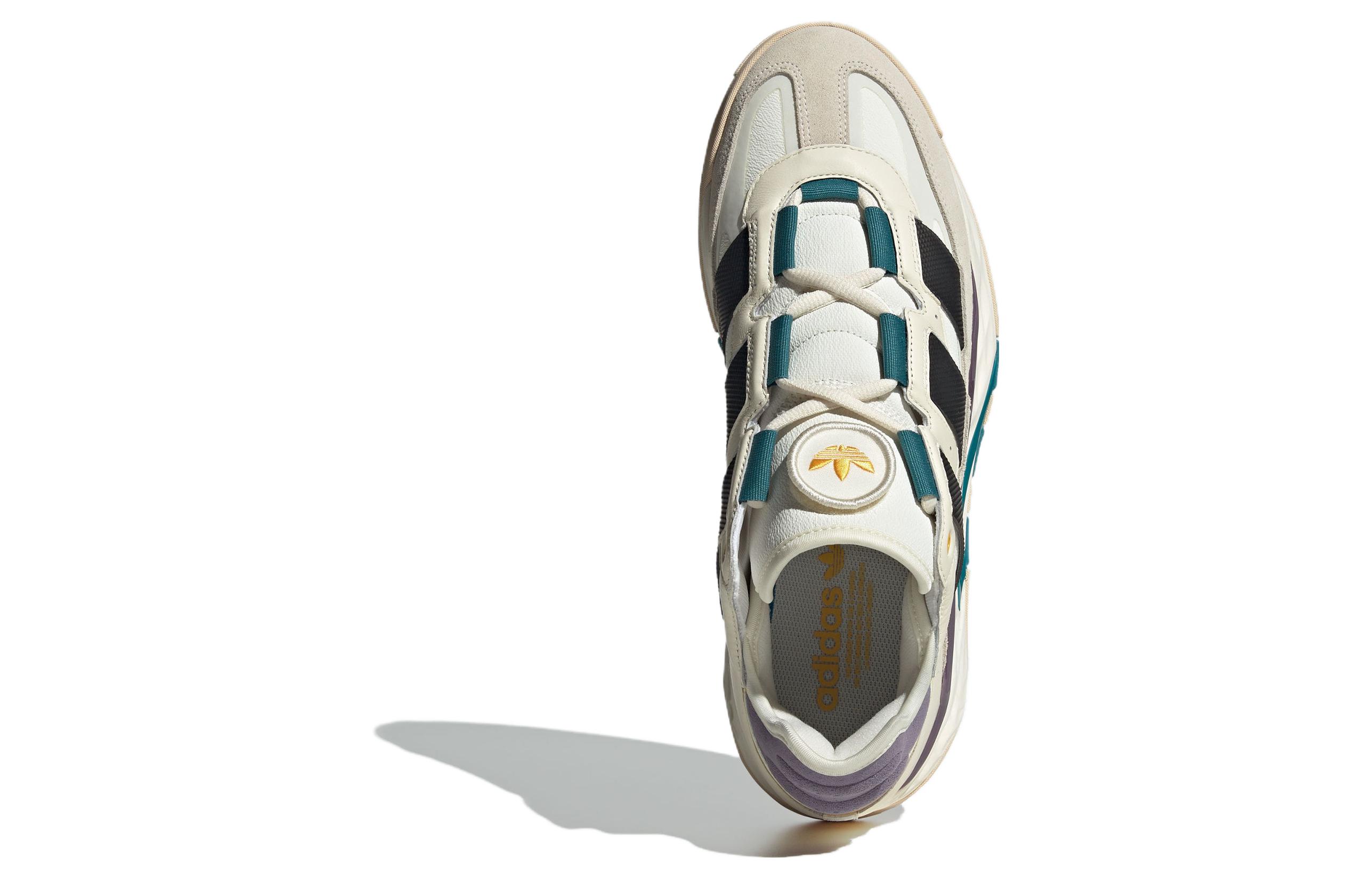 Shop adidas originals Niteball 1.0 圓頭繫帶 防滑耐磨 低筒 生活休閒鞋 男女同款 米灰