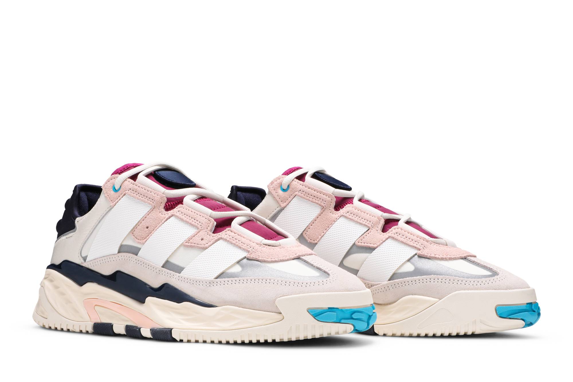 Cheap adidas originals Niteball 潮流配搭 低筒 運動休閒鞋 男女皆宜 白紫色