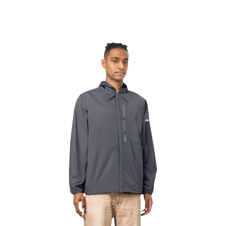 adidas NIUHEAVEN Transitional Jacket Black Outdoor Hoodie with 3 Stripes HY4695 圖 6