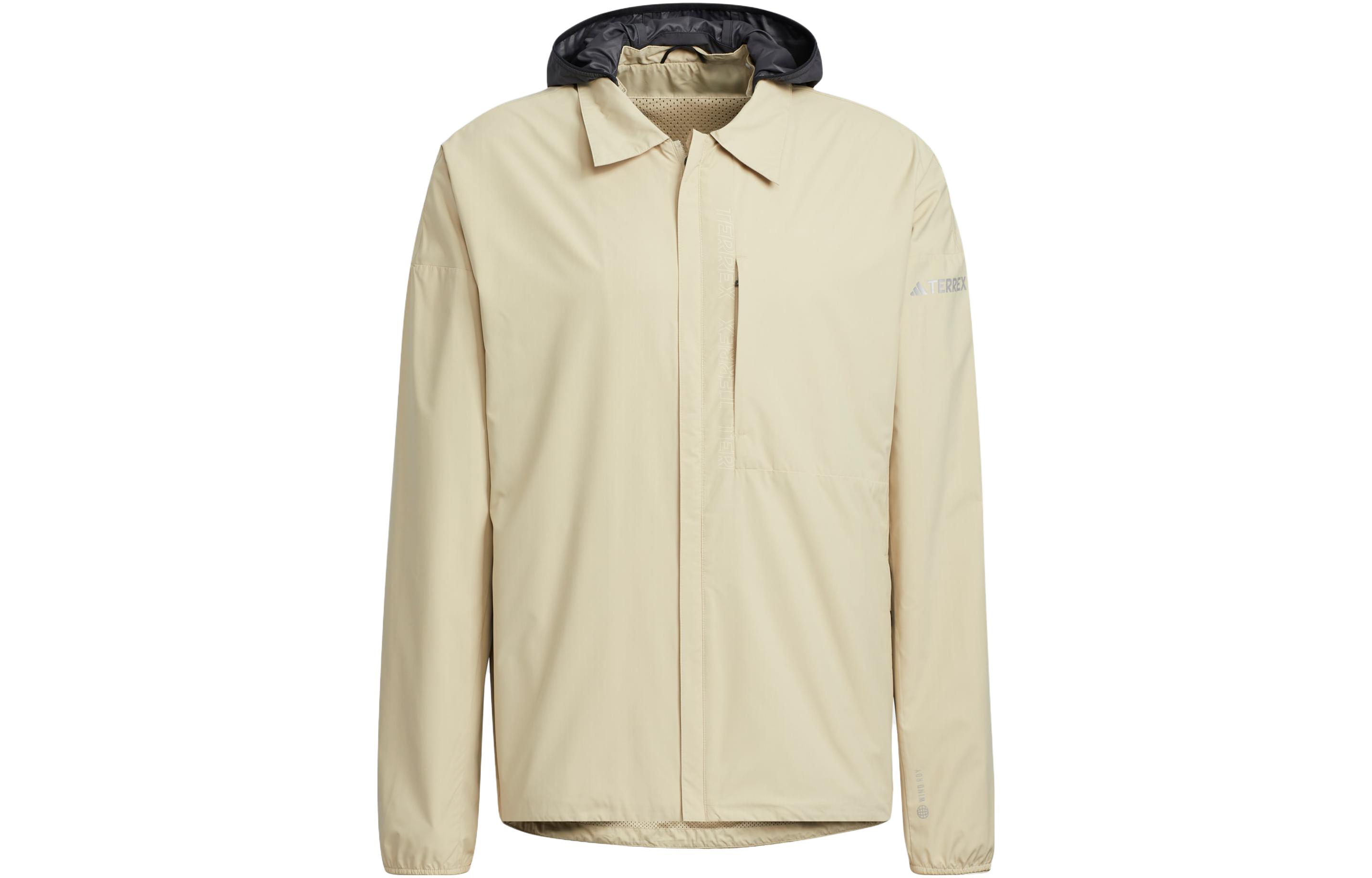 adidas Niuheaven Transitional Windproof Outdoor Jacket Men’s Prairie Brown HY4694