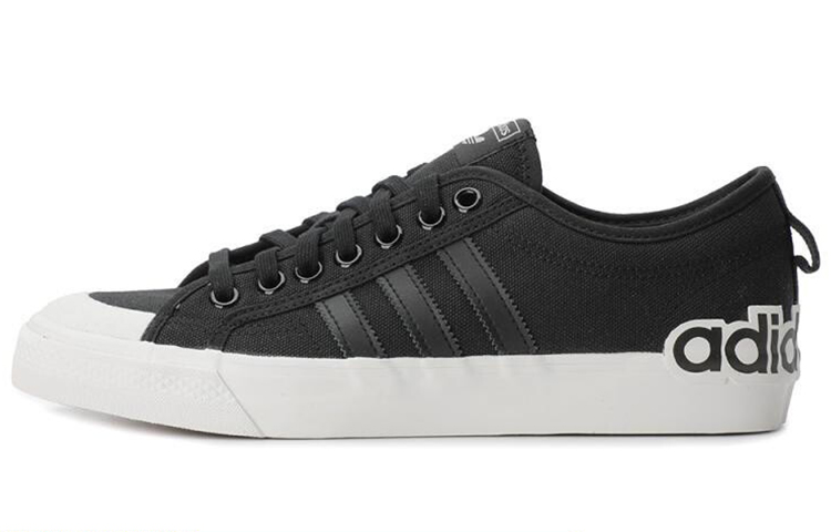 Beli adidas Nizza 'Oversize Heel Logo Core Black Gum' EF5713