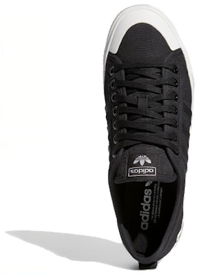 adidas originals NIZZA 低筒 板鞋 男女兩用 黑晶白 Shop adidas originals NIZZA 低筒 板鞋 男女兩用 黑晶白