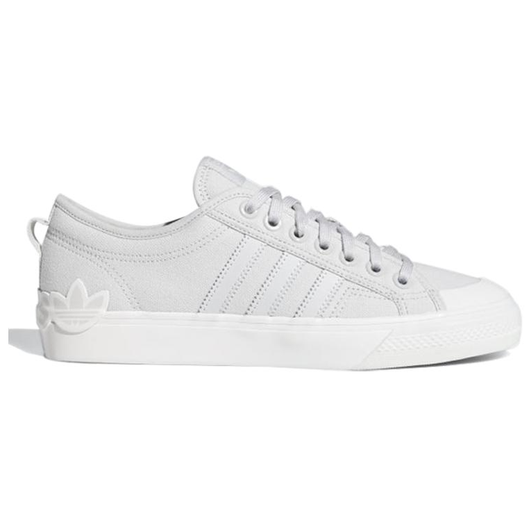 adidas Nizza 'Oversize Heel Logo - Light Solid Grey'