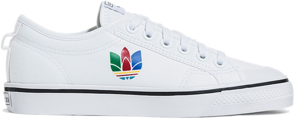 adidas originals Nizza Trefoil 防滑透氣 低筒休閒板鞋 男女同款 白色 Order adidas originals Nizza Trefoil 防滑透氣 低筒休閒板鞋 男女同款 白色