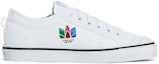 Order adidas originals Nizza Trefoil 防滑透氣 低筒休閒板鞋 男女同款 白色