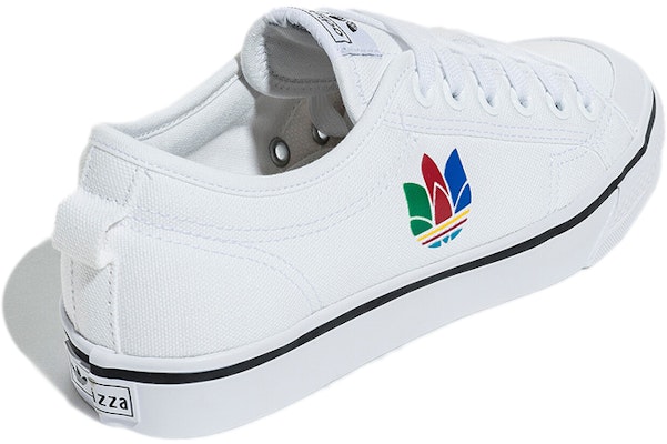 adidas originals Nizza Trefoil 防滑透氣 低筒休閒板鞋 男女同款 白色 Shop adidas originals Nizza Trefoil 防滑透氣 低筒休閒板鞋 男女同款 白色