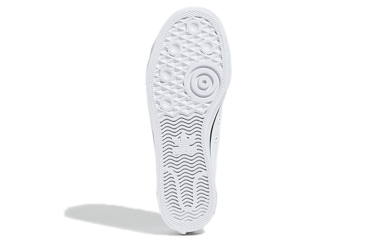 Details for adidas originals Nizza Trefoil 防滑透氣 低筒休閒板鞋 男女同款 白色