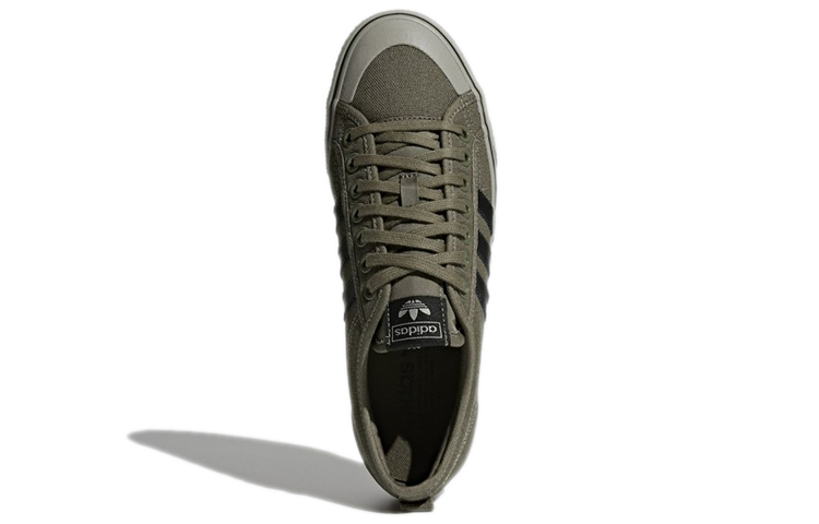Purchase adidas originals Nizza 舒適透氣 低筒休閒板鞋 軍綠