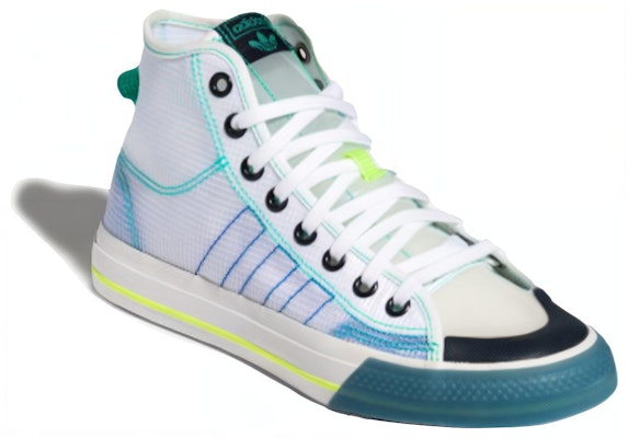 adidas Nizza High RF 'White Lush Blue' FY3093 Lookbook adidas Nizza High RF 'White Lush Blue' FY3093