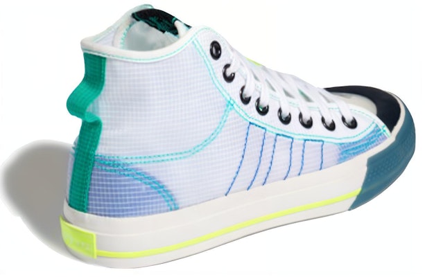 adidas Nizza High RF 'White Lush Blue' FY3093 Shop adidas Nizza High RF 'White Lush Blue' FY3093