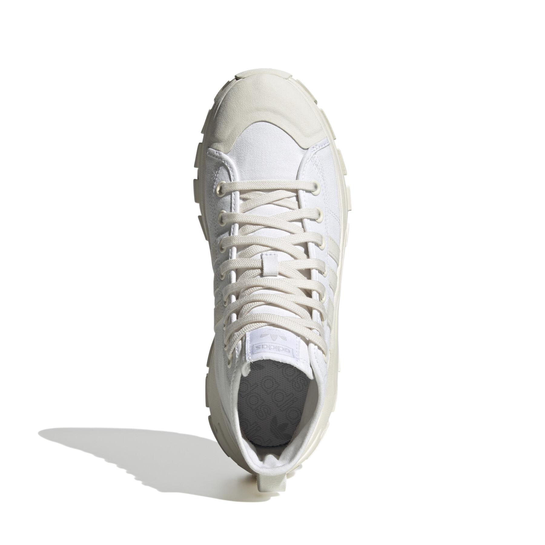 Shop adidas Nizza High XY22 'Triple White' Putih Polos HQ8950