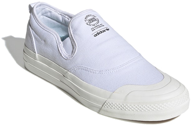 adidas Nizza RF Slip-On 'Triple White' EF1410 Lookbook adidas Nizza RF Slip-On 'Triple White' EF1410