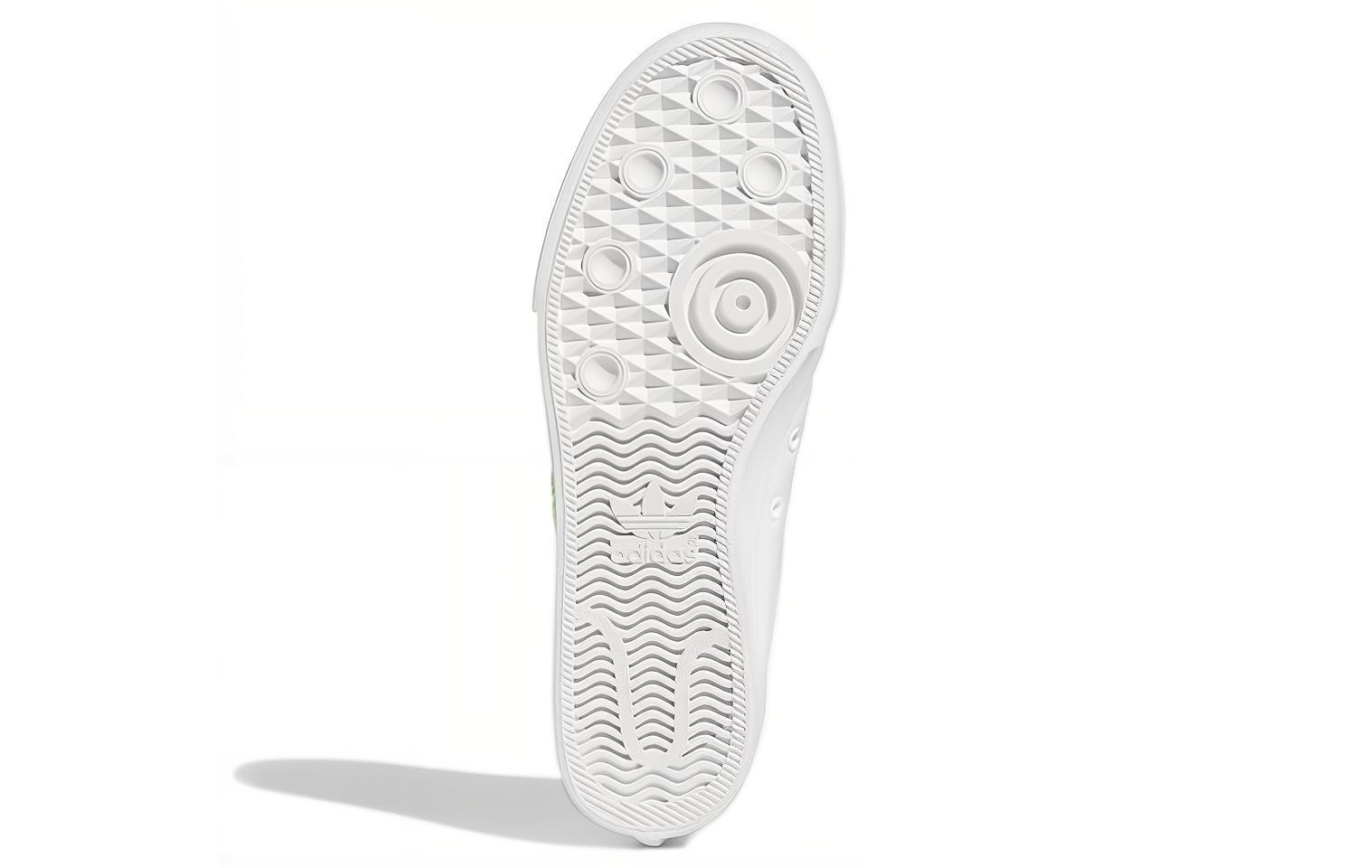 Details for アディダス ニッツァ トレフォイル 白×シグナルグリーン FX8354