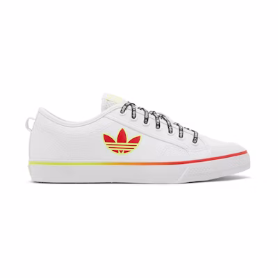 adidas Nizza Trefoil 'White Vivid Red'