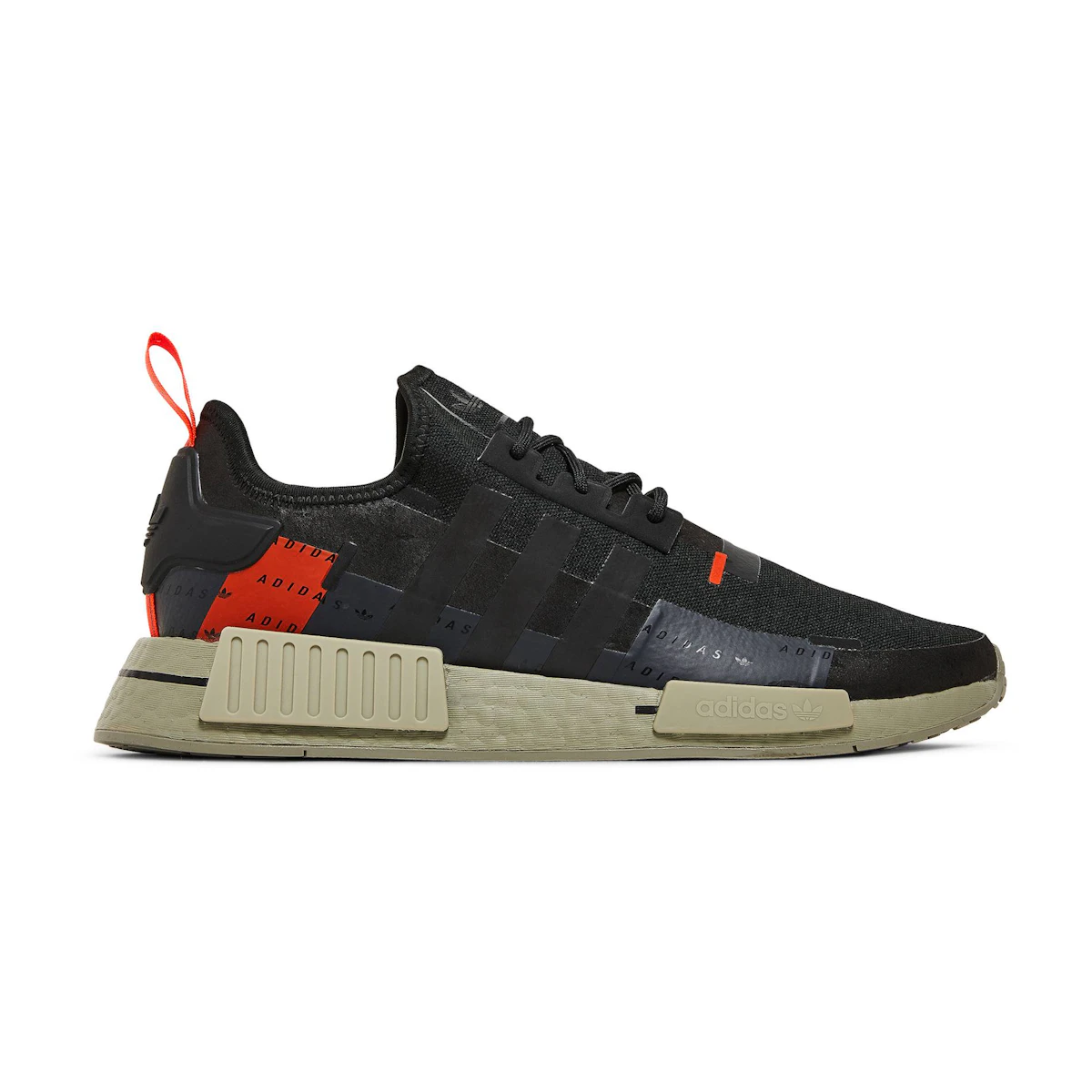 Nmd black solar red discount
