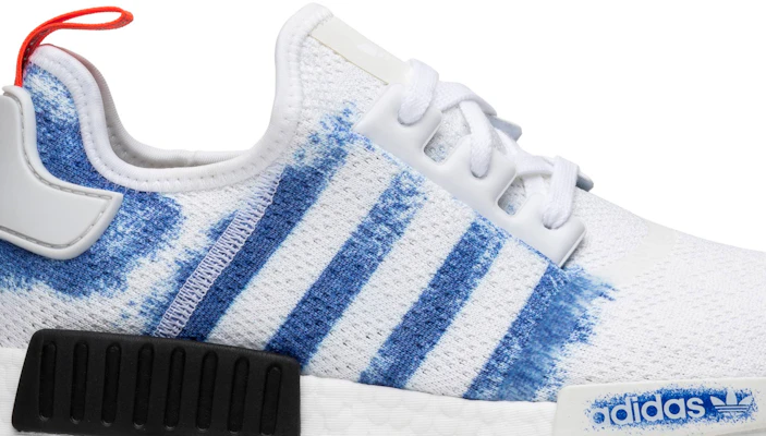 Adidas nmd r1 white bold blue best sale