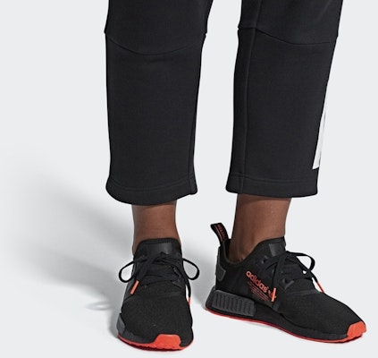 adidas NMD_R1 'Core Black Solar Red' F35881 Details for adidas NMD_R1 'Core Black Solar Red' F35881