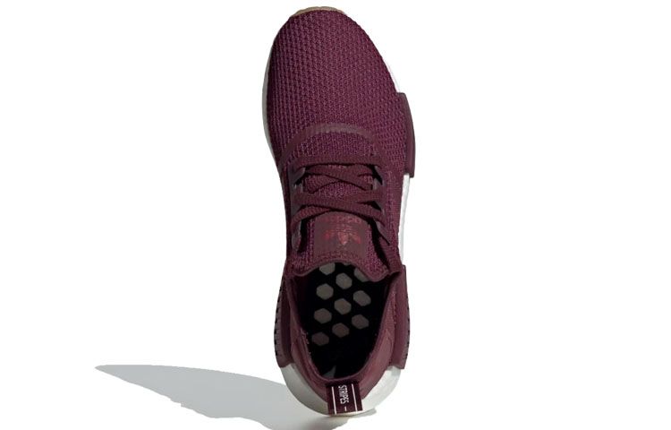 Shop adidas NMD_R1 'Maroon Gum' Lelaki Perempuan Kasut Sneakers EG2937