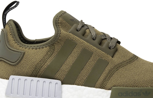Adidas nmd r1 mens top olive green