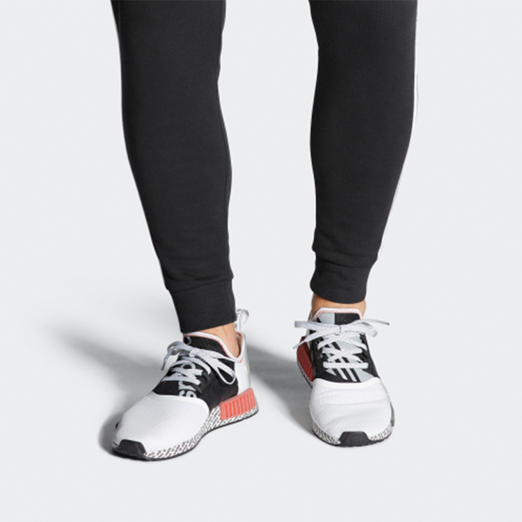 Details for Adidas NMD_R1 '印花Boost 白黑红' FV7848