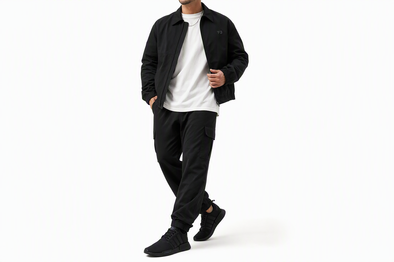 Order 阿迪达斯 NMD_R1 '全黑' FV9015