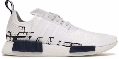 adidas NMD_R1 'Wordmark Heel Stripe - Crystal White Navy' FX6795 adidas NMD_R1 'Wordmark Heel Stripe - Crystal White Navy' FX6795