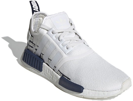 adidas NMD_R1 'Franja Talón Wordmark - Blanco Cristal y Azul Marino' FX6795 Lookbook adidas NMD_R1 'Franja Talón Wordmark - Blanco Cristal y Azul Marino' FX6795