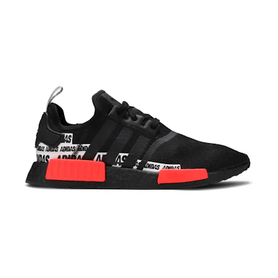 adidas NMD_R1 'Wordmark Heel Stripe - Black Solar Red'