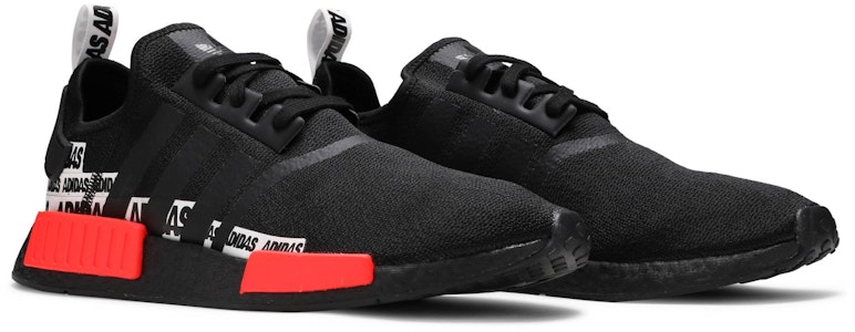 adidas NMD_R1 'Wordmark Heel Stripe - Hitam Merah Solar' FX6794 Cheap adidas NMD_R1 'Wordmark Heel Stripe - Hitam Merah Solar' FX6794